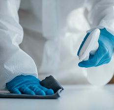 closeup shot person using paint rollers with color blue (1)
